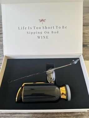 NIB-Sorso Solo Electric Wine Dispenser & Aerator | Automatic Pour & Preservation